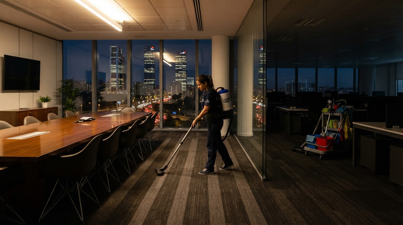 Office cleaning in Madrid: fixed team, monthly contract