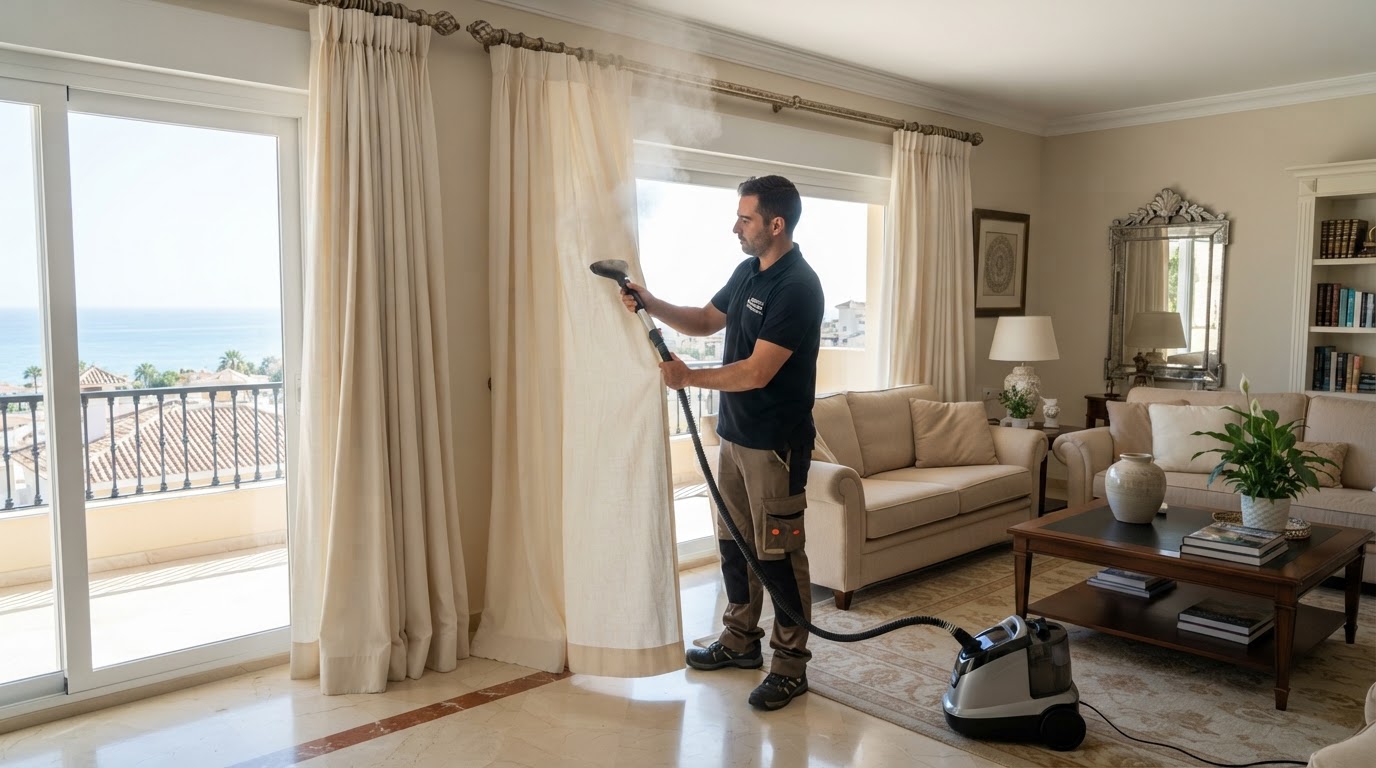 Carpet cleaning in Madrid and Málaga: in-home injection extraction