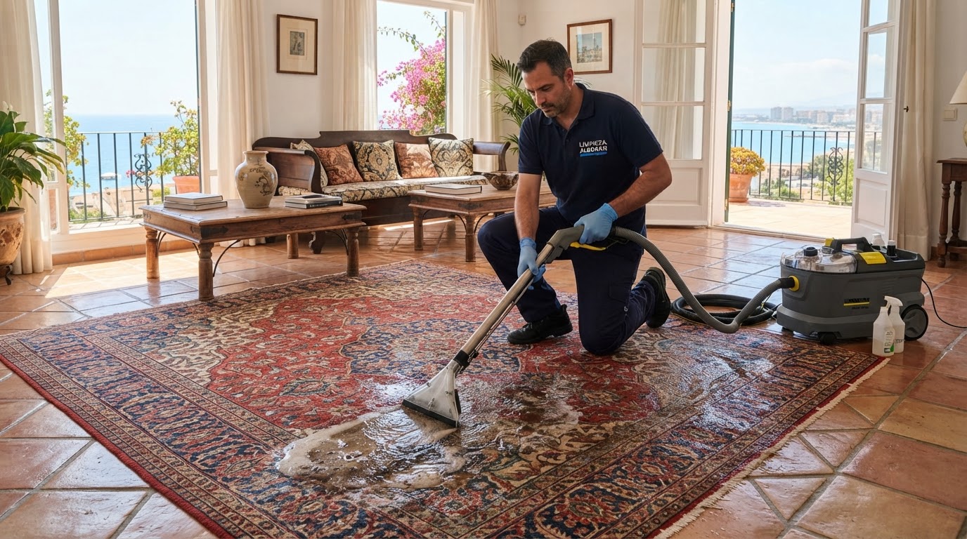 Una alfombra limpia es un hogar más saludable en Málaga