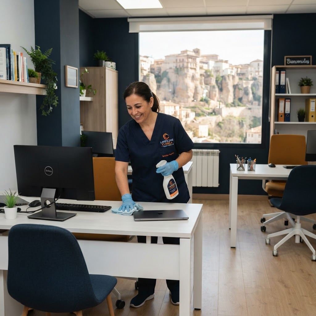 Limpieza de oficinas en Cuenca: empresas con equipo fijo
