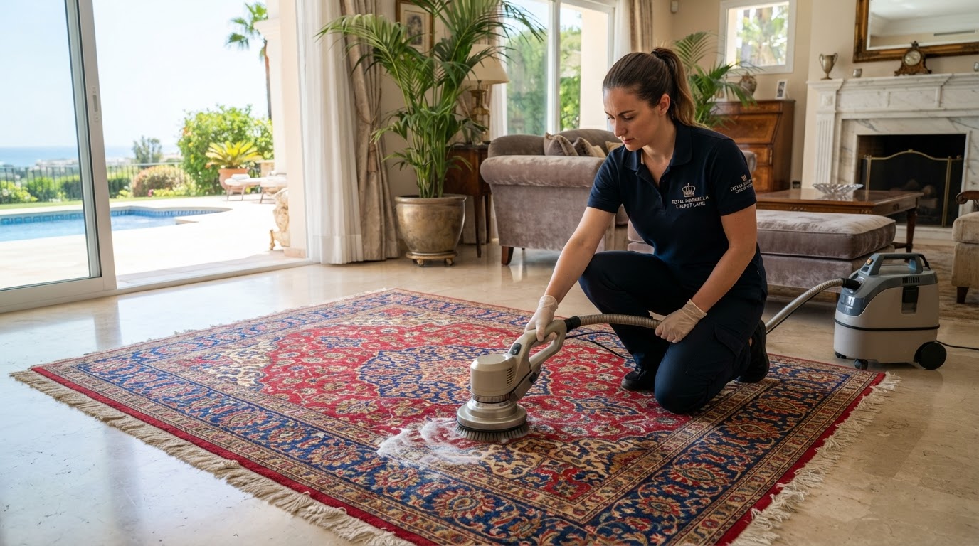 Limpieza de alfombras persas y de seda en Marbella: a domicilio