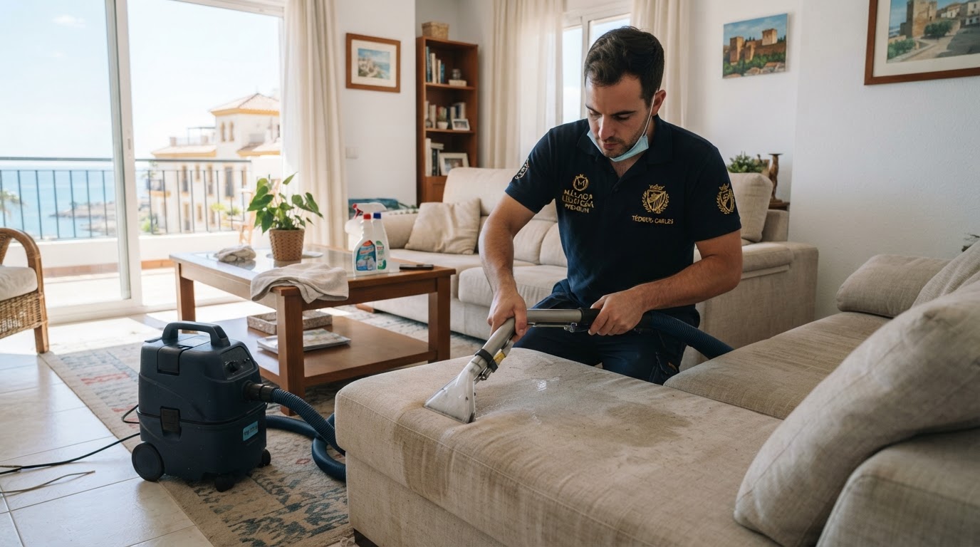 Limpieza de tapicería en Málaga: moho y humedad costera