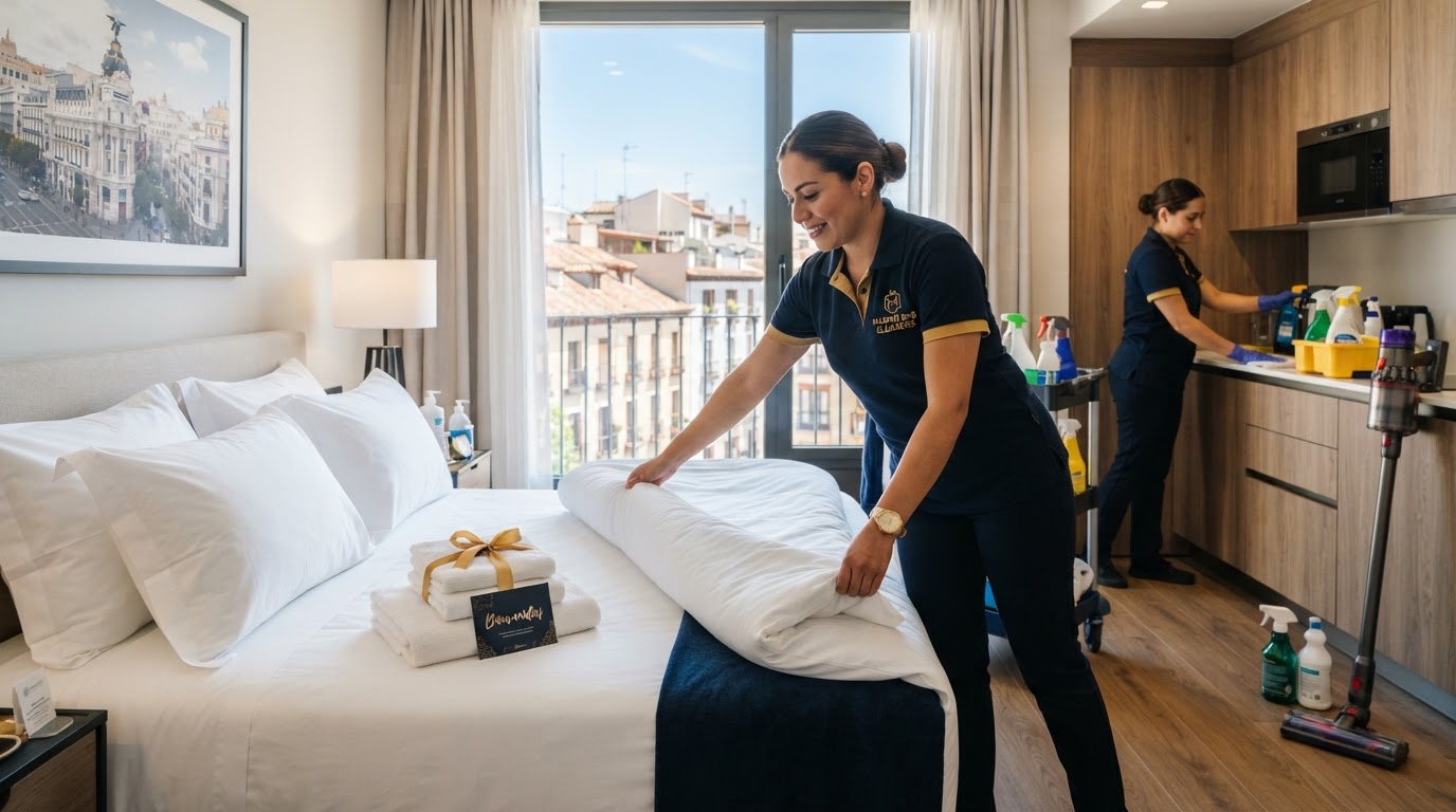 Limpieza de alquiler vacacional en Madrid: el estándar hotelero que esperan los huéspedes