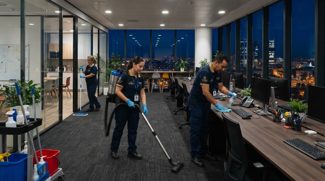 Limpieza de oficinas en Madrid fuera del horario laboral: por qué importa