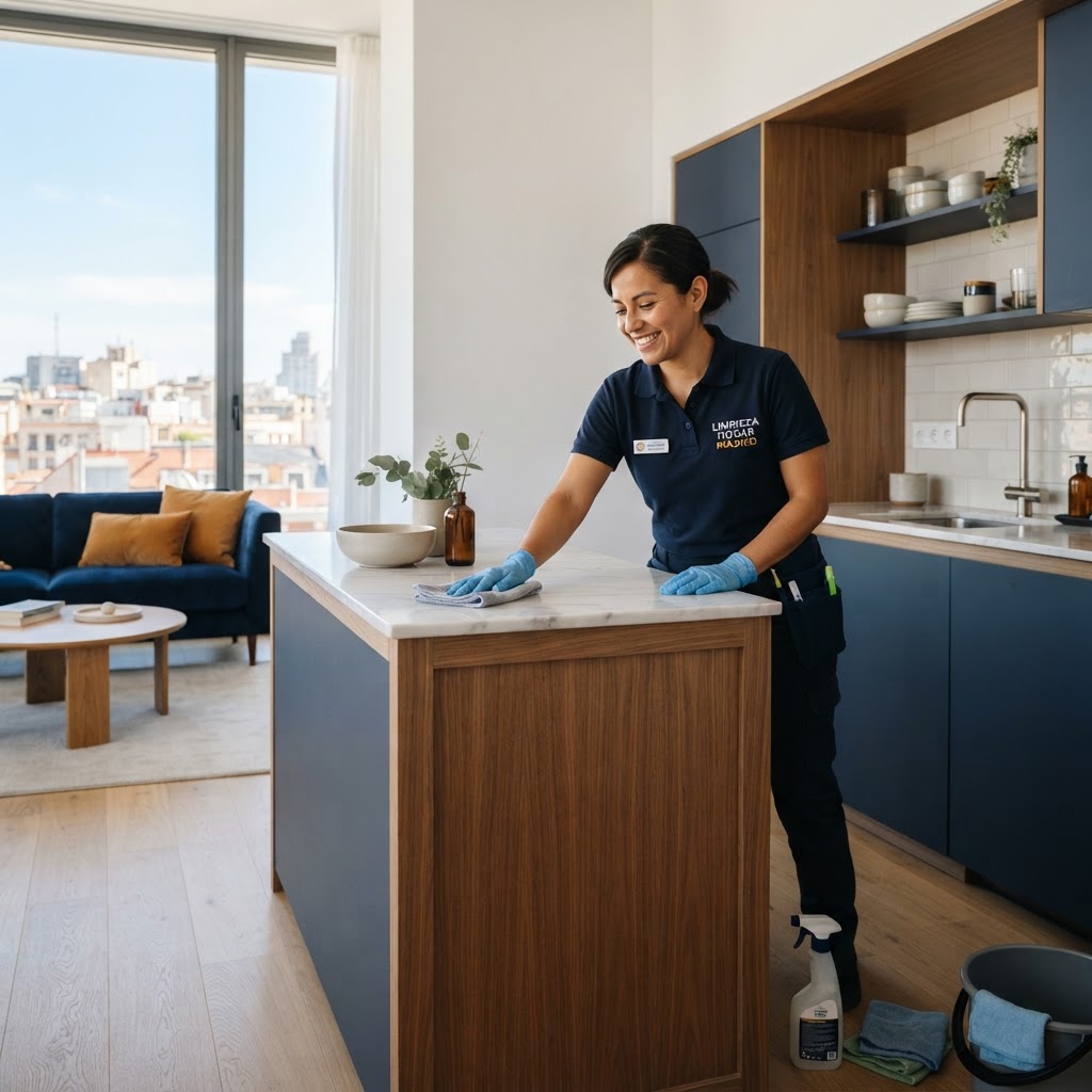 Limpieza residencial en Madrid: frecuencia semanal y quincenal para pisos
