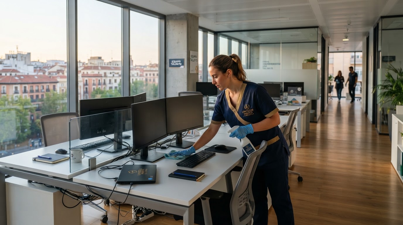 Limpieza de oficinas en Madrid: precio y qué incluye (2026)