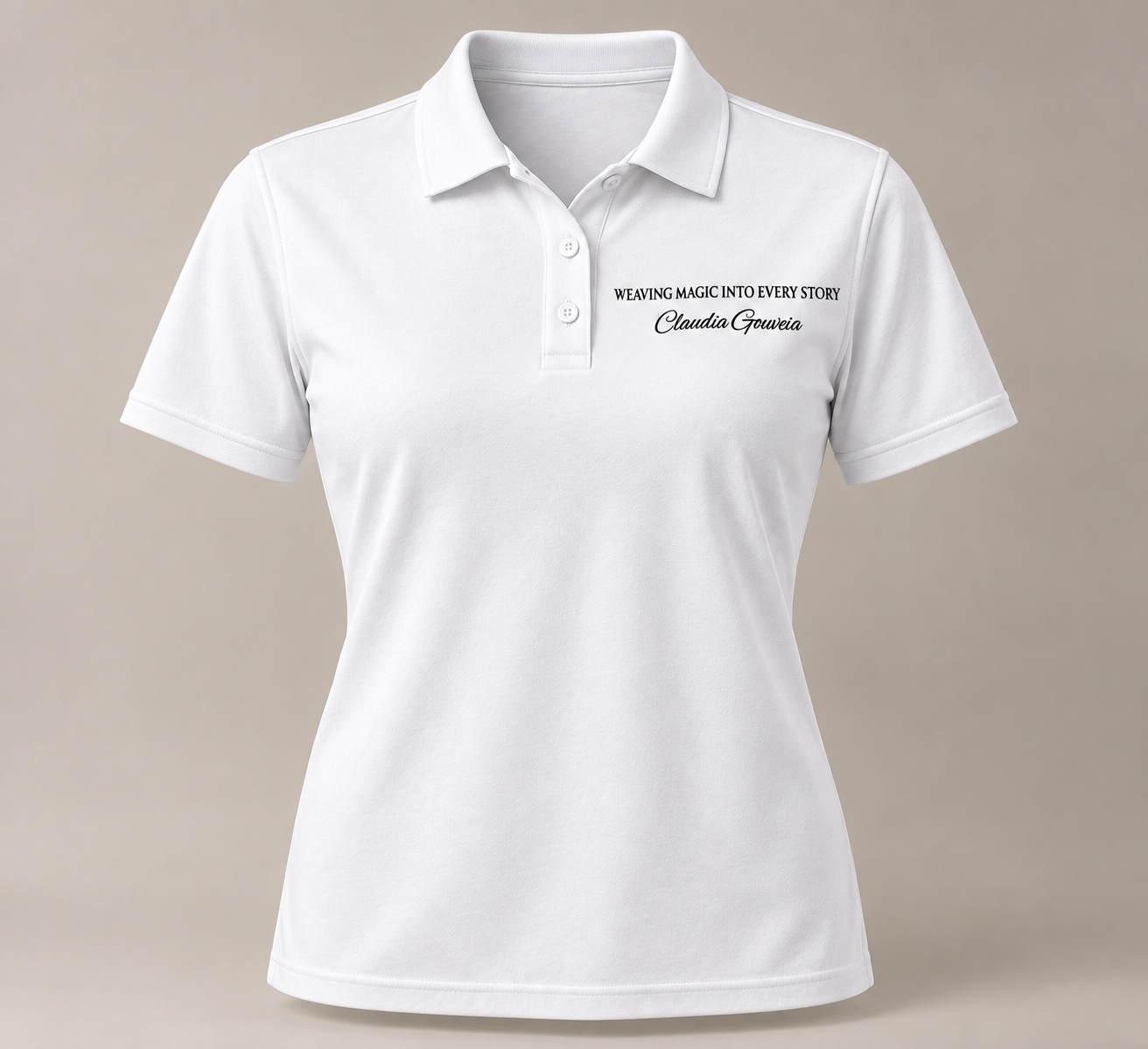 Signature Tailored Polo Shirt — Claudia Gouveia signature merchandise