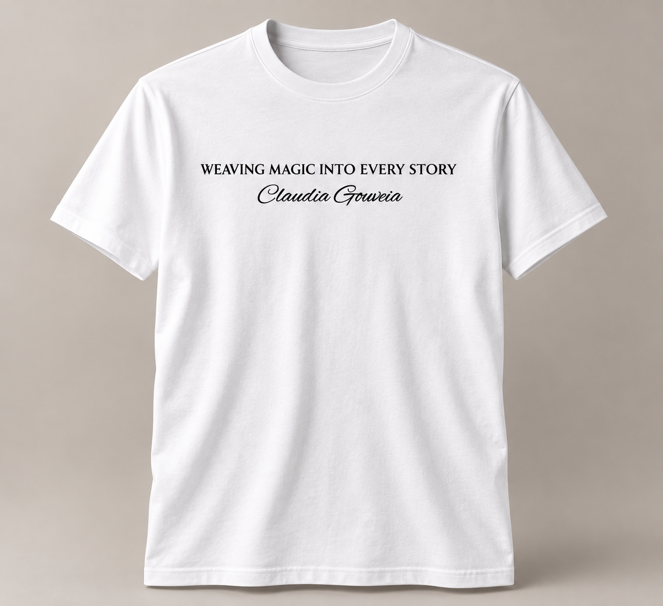 Signature Storyteller Tee — Claudia Gouveia signature merchandise
