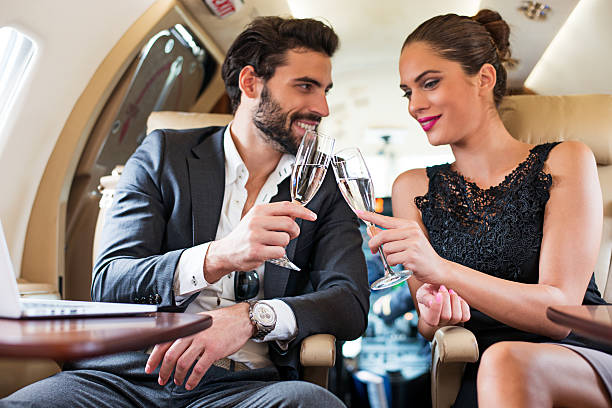 Elegant first-class cabin suite interior