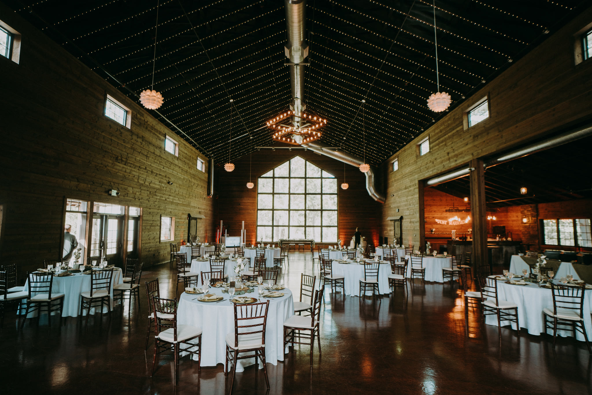Wedding reception moment between the couple