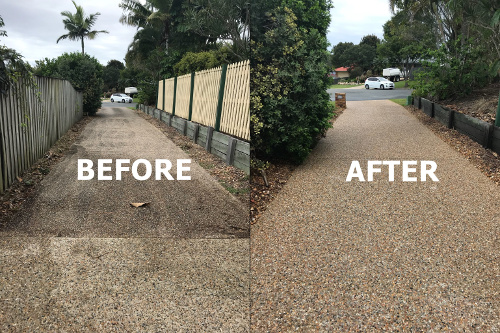 Exposed Aggregate Residential Driveway