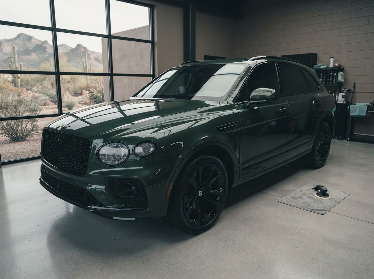 Full detail exterior and interior reset on a luxury vehicle in St. George, Southern Utah