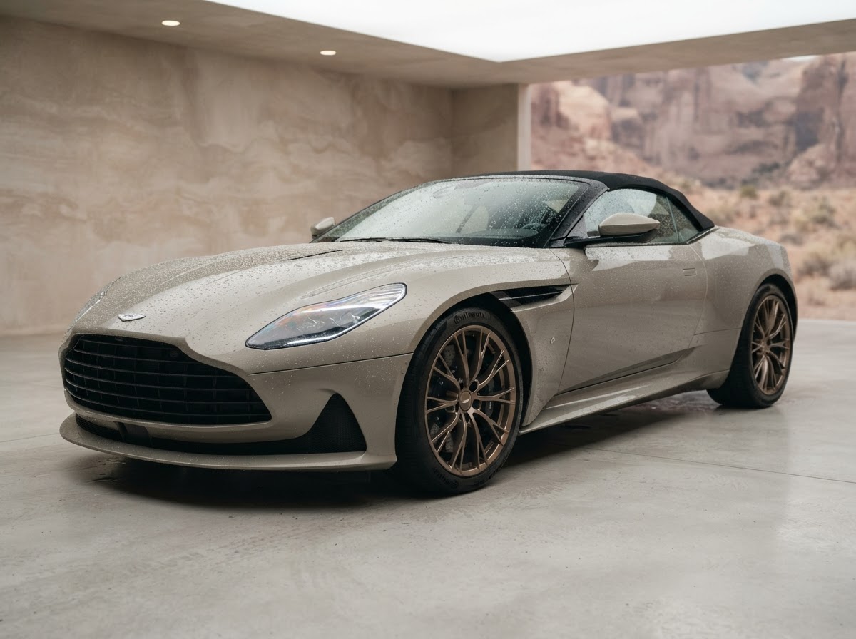 A ceramic-coated luxury vehicle showing deep gloss and water beading at Empire Auto Detailing in St. George, Southern Utah