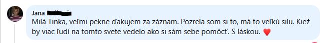 Autentická referencia od účastníka: Jana