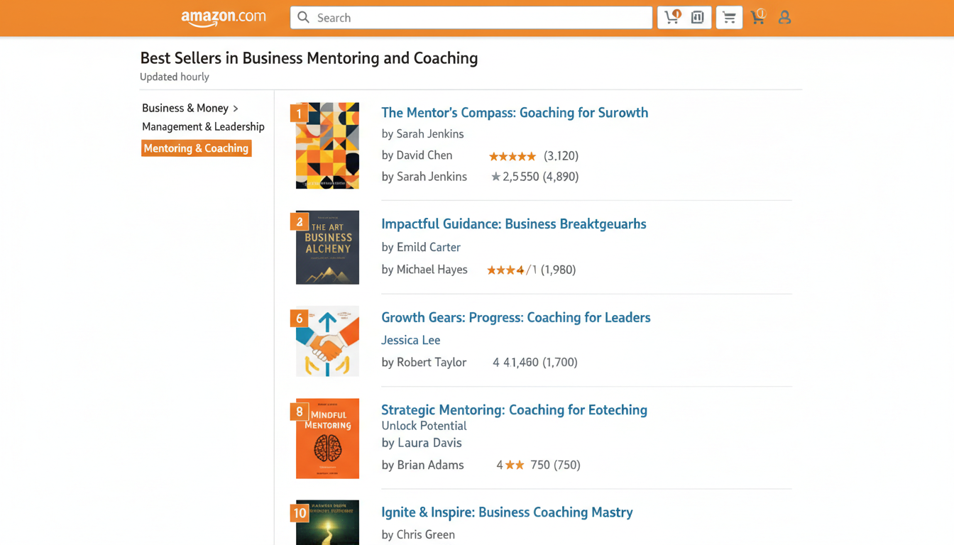 Amazon Best Sellers ranking placement in Business Mentoring and Coaching