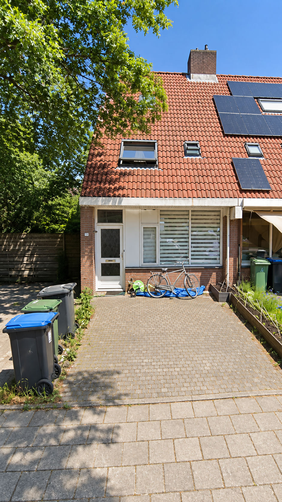 Oorspronkelijke situatie van de woning in Arnhem vóór realisatie dakopbouw