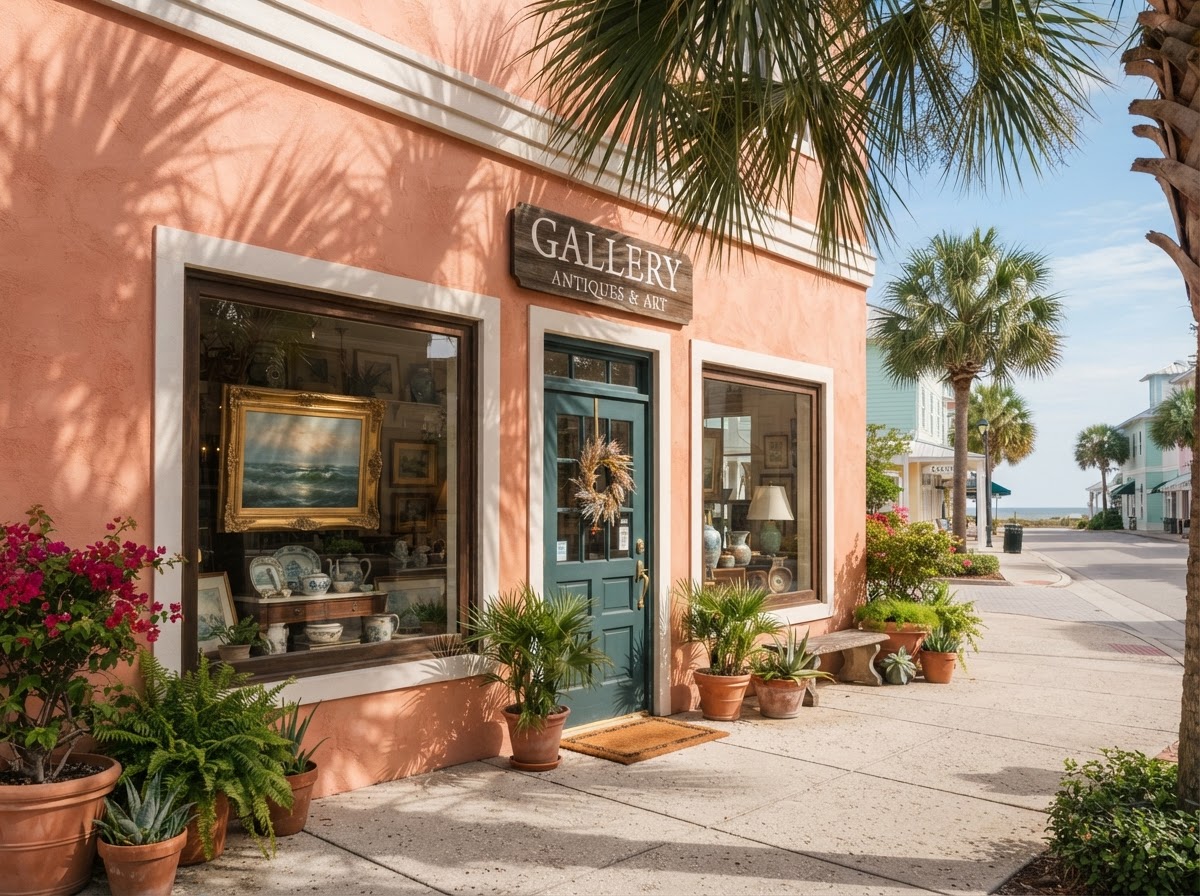 The Aleksandra's Treasure storefront on Commercial Boulevard, Lauderdale-By-The-Sea