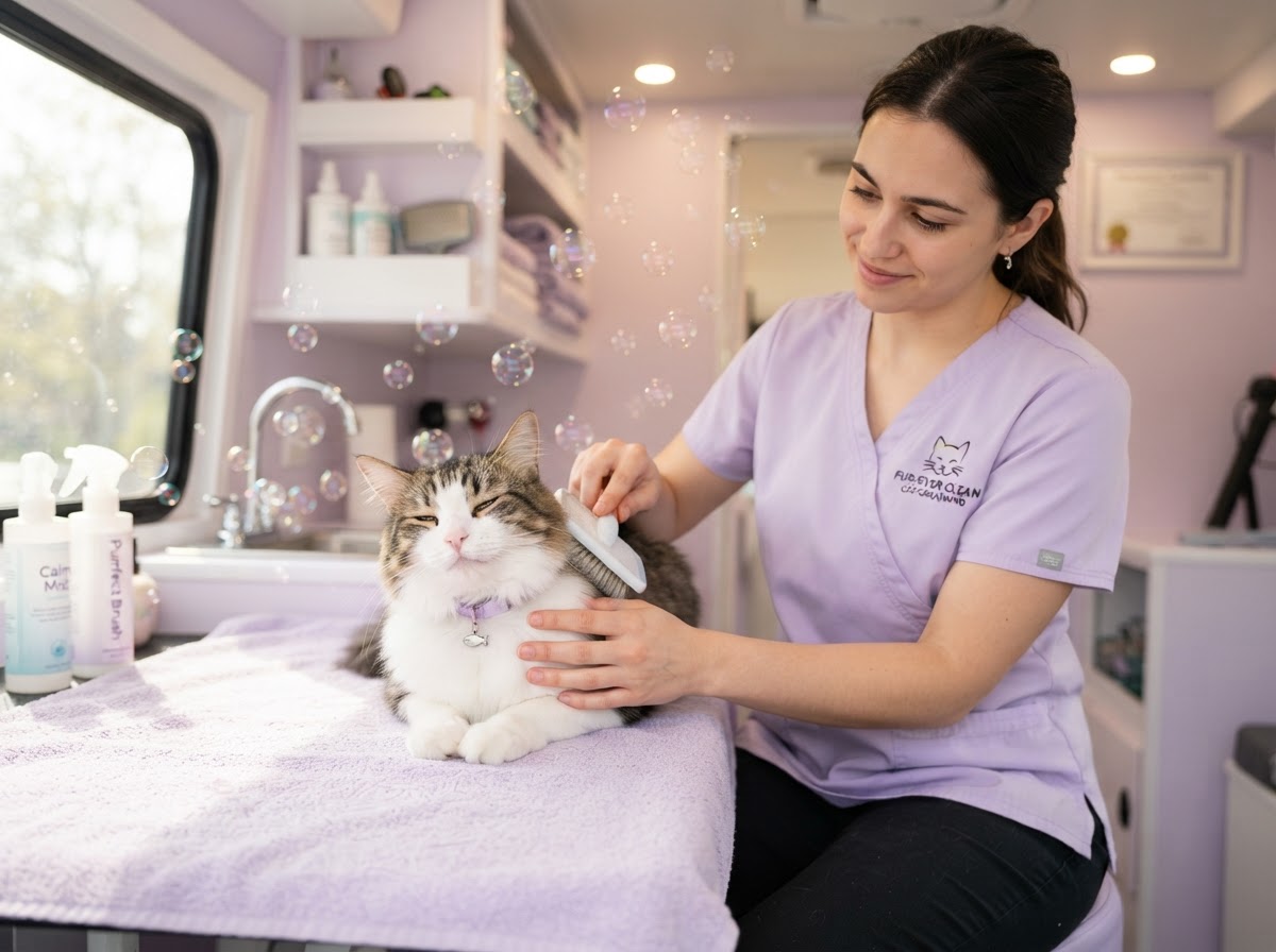 Preparing Your Cat for a Mobile Grooming Visit