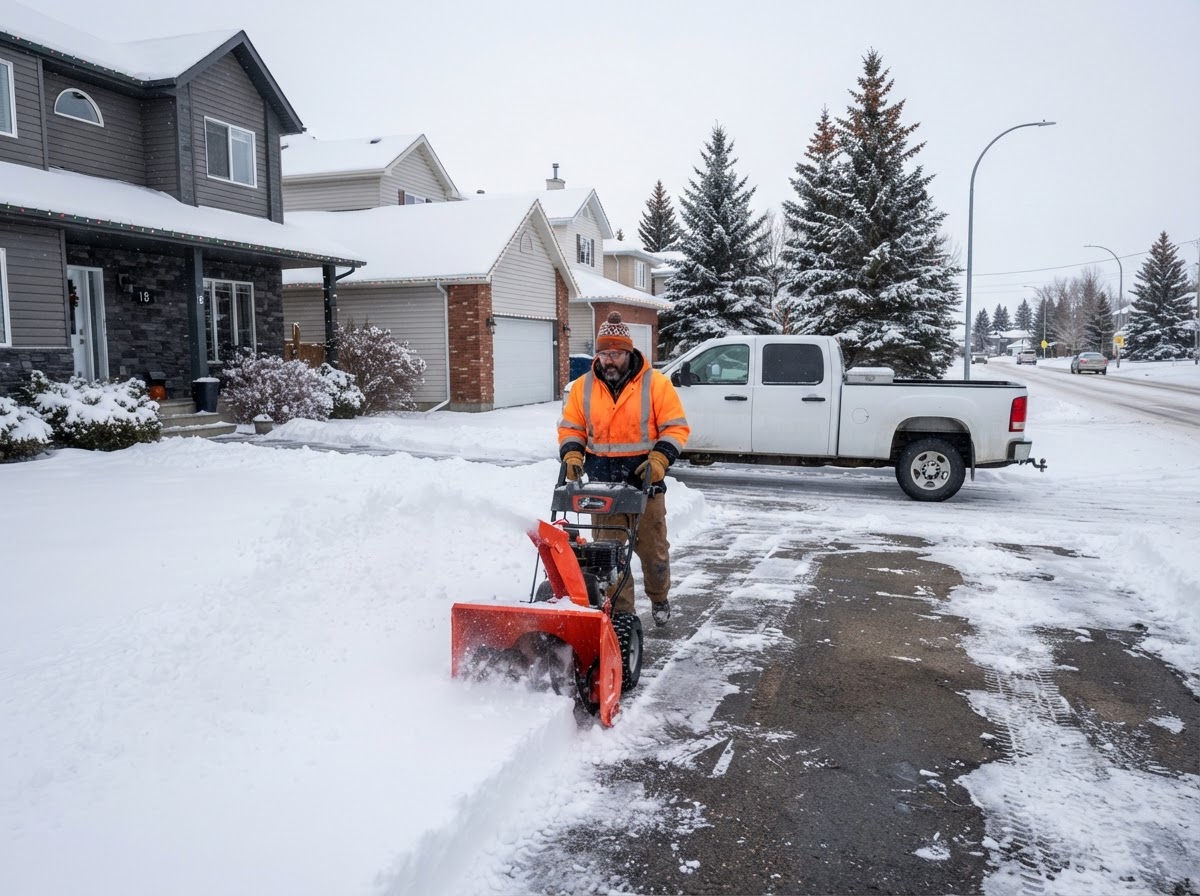Residential snow removal in Fort McMurray