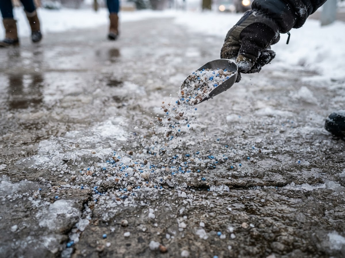 Salting and ice control