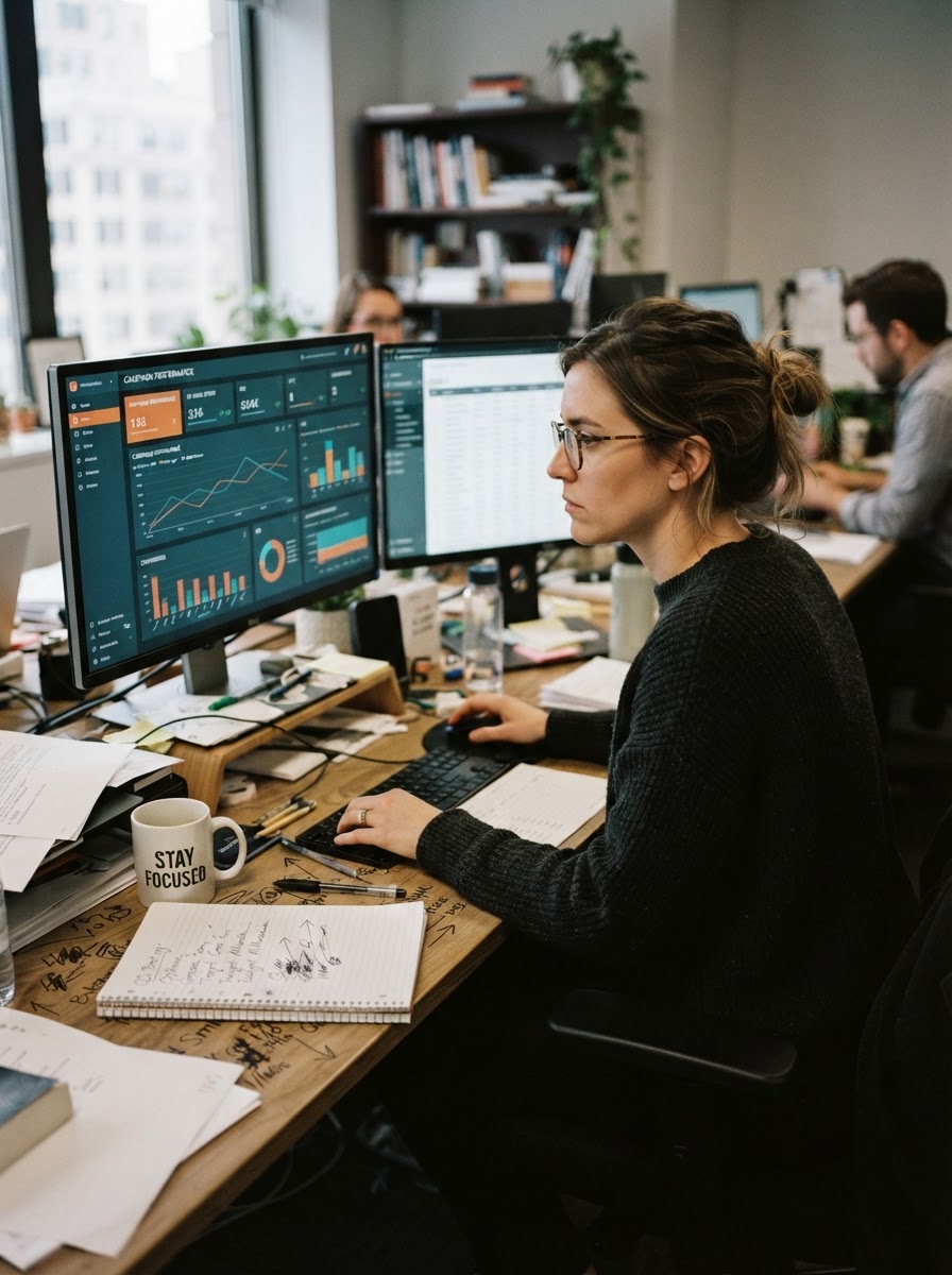 Performance y medios Click Clack — dashboards de campaña