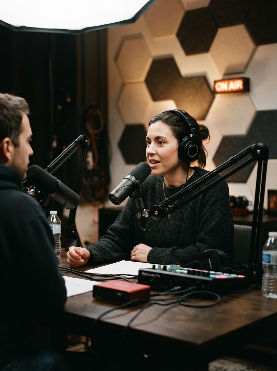 Estudio de podcast Click Clack