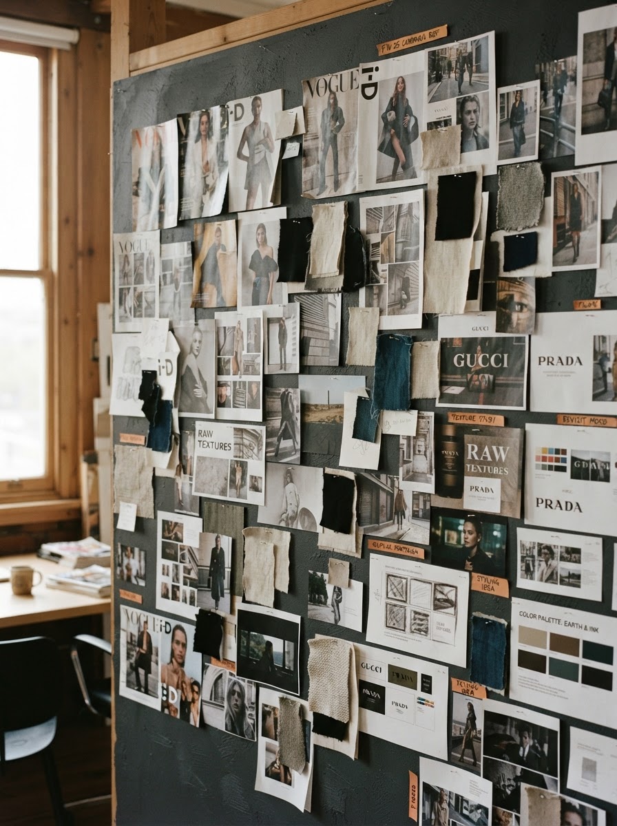 Dirección creativa Click Clack — moodboard de campaña
