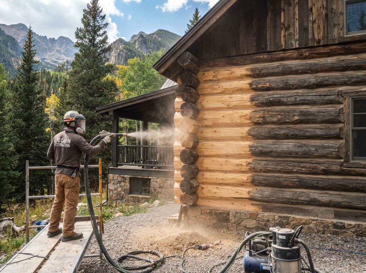 Media Blasting project by Mountain Man Painting in Colorado