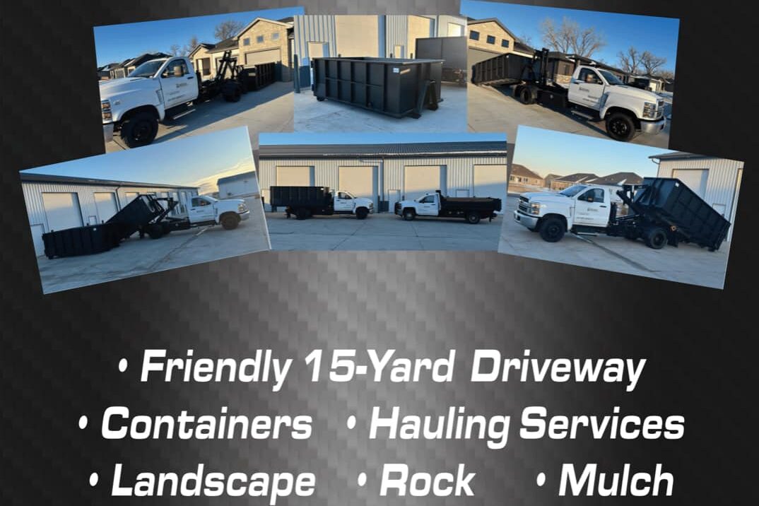 Westland Hauling Solutions 15 yard driveway container flyer in North Sioux City, SD