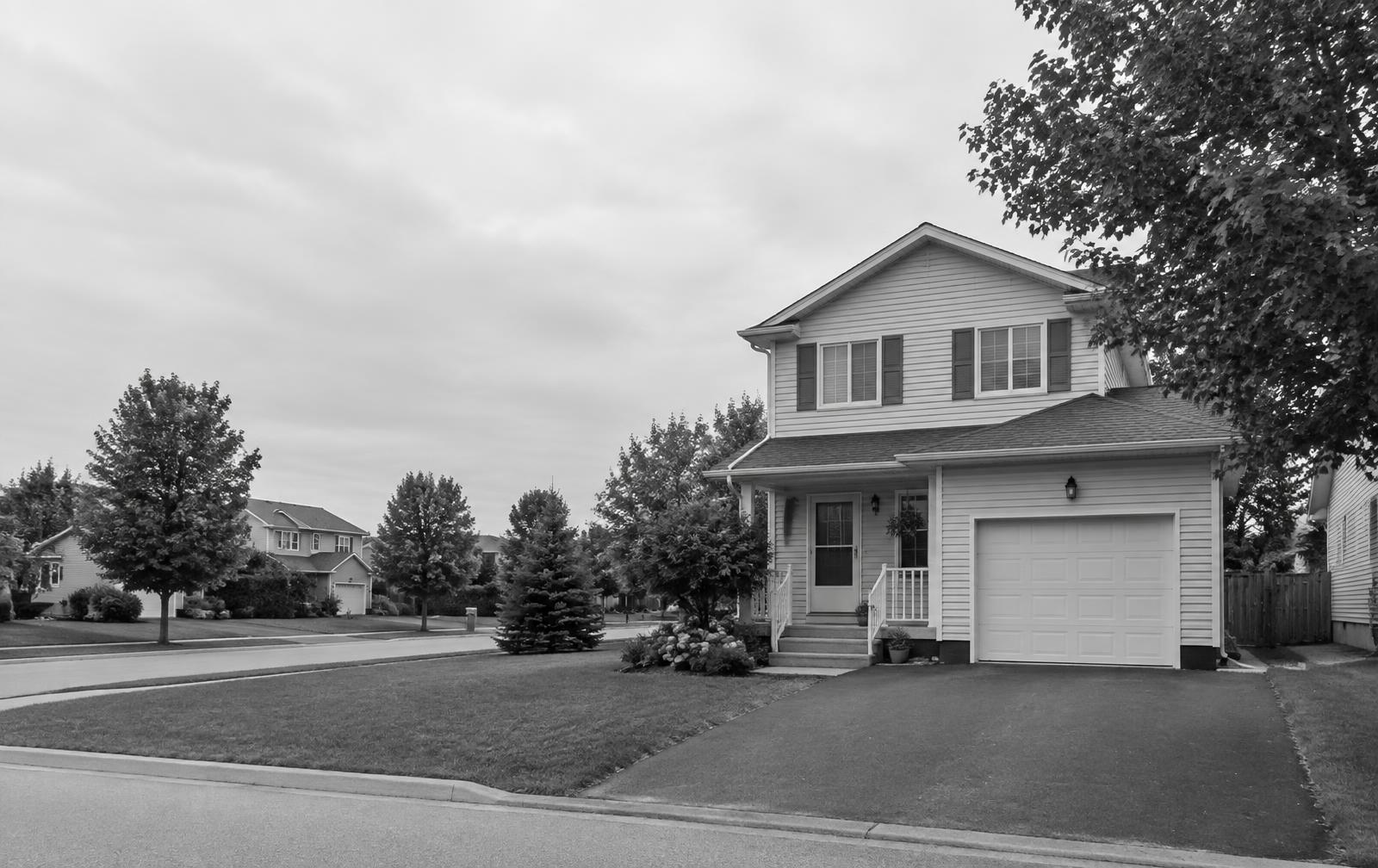 Residential Canadian home and neighborhood