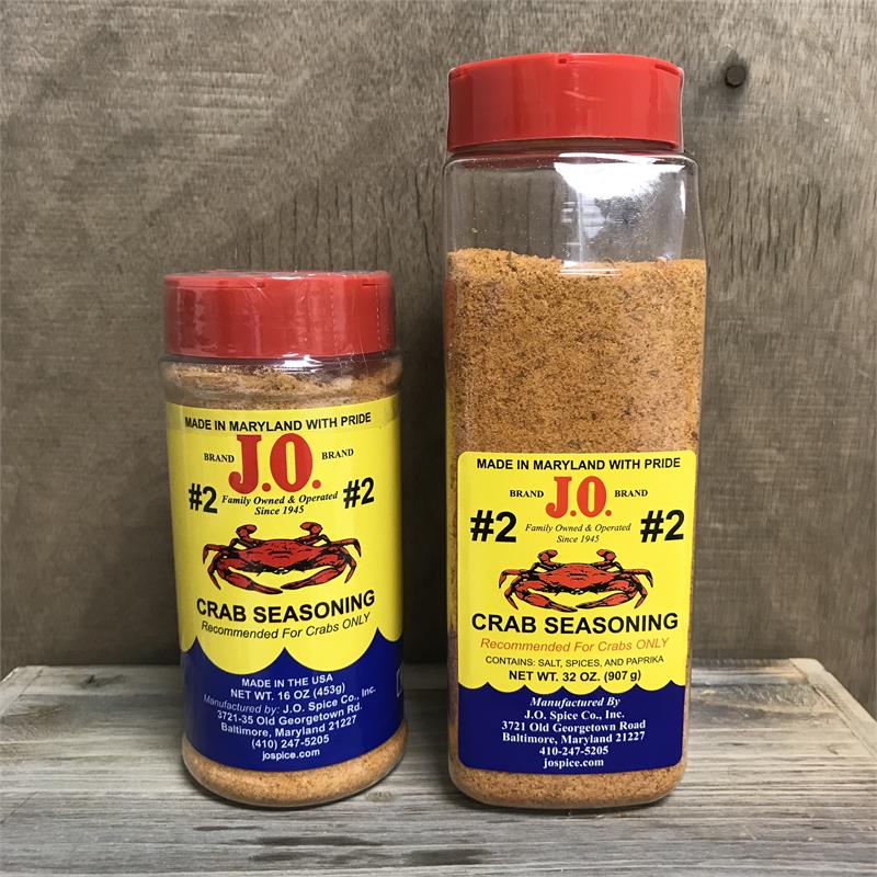 J.O. Spice #2 Brand crab seasoning container