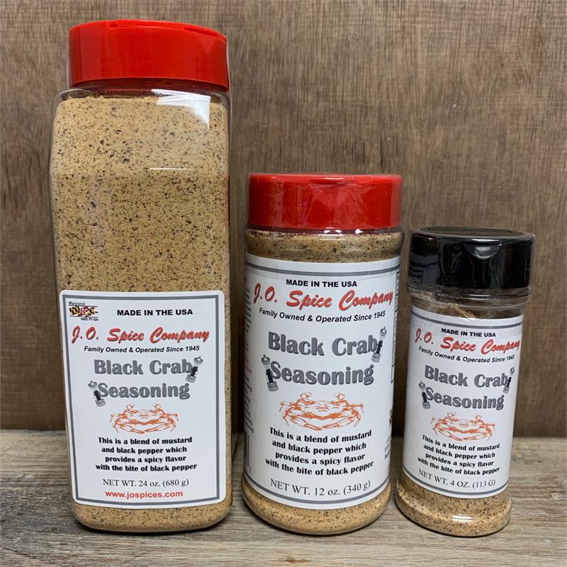 J.O. Spice Black Crab seasoning container