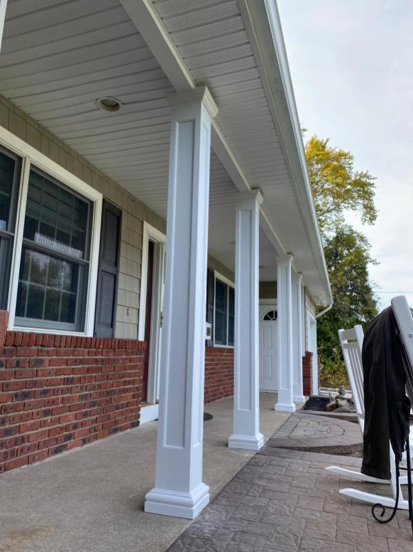Architectural Covered Front Porch & Columns