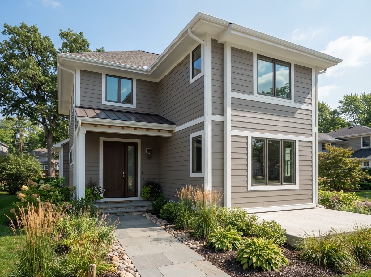 Residential exterior siding and trim work
