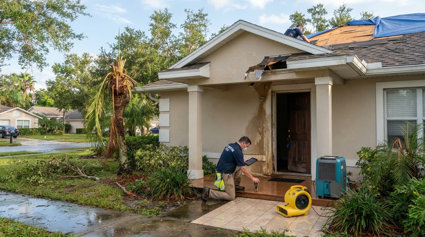 Storm damage restoration near Winter Haven Florida