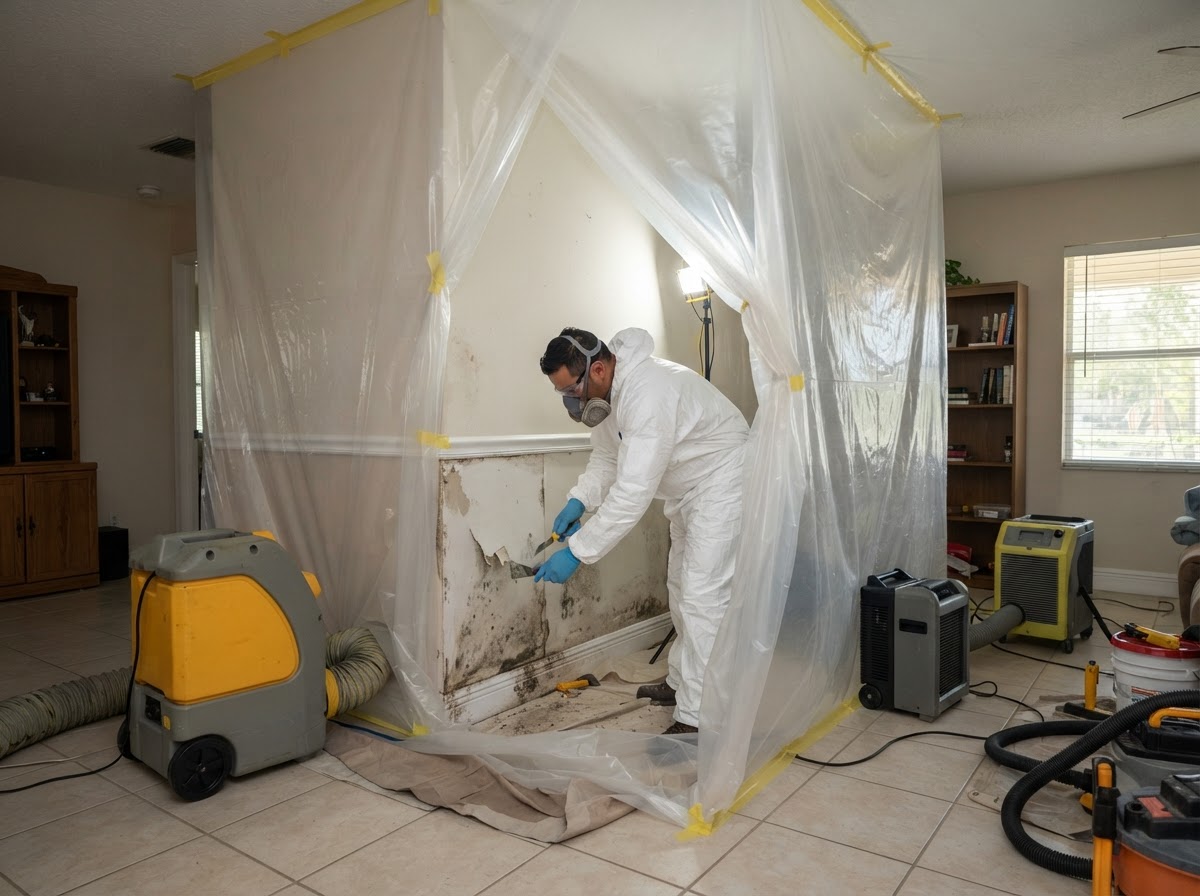 Mold and moisture damage mitigation near Winter Haven Florida