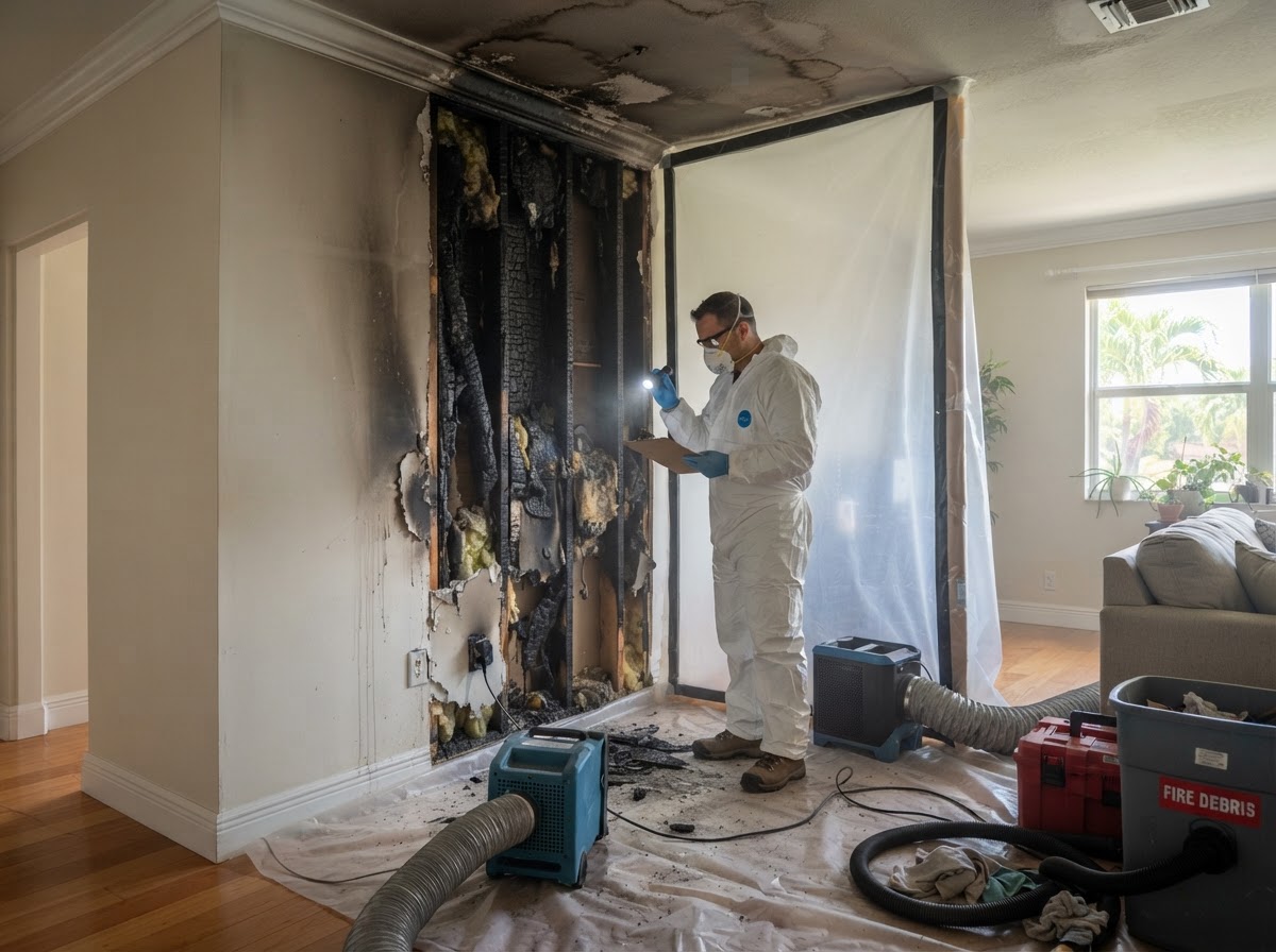 Fire damage restoration near Winter Haven Florida