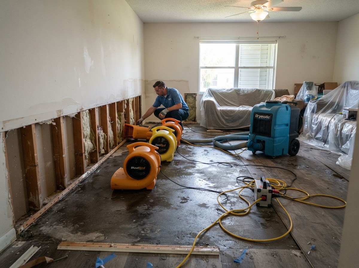 Flood damage cleanup near Winter Haven Florida