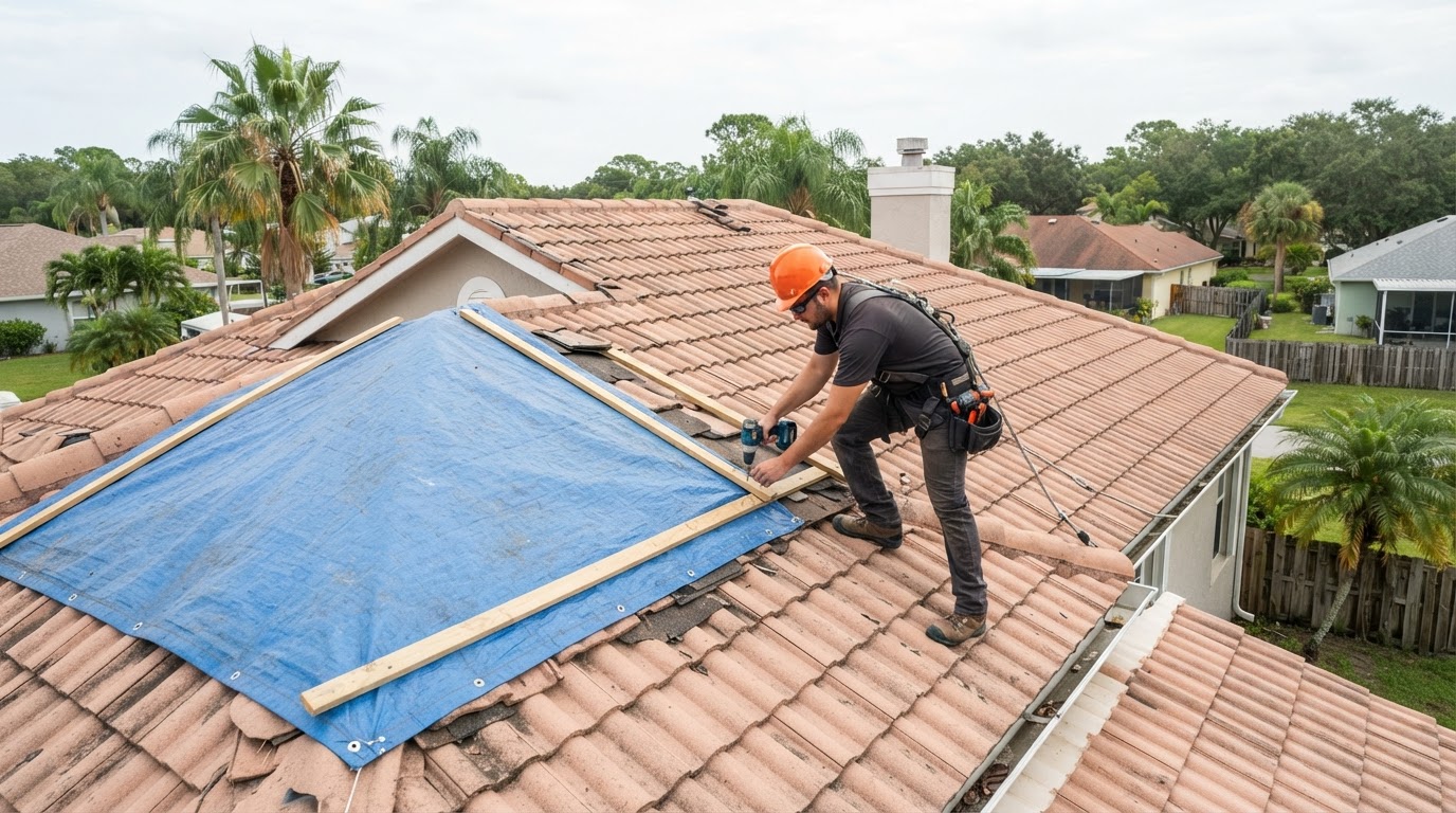 Emergency roof tarping services in Winter Haven Florida
