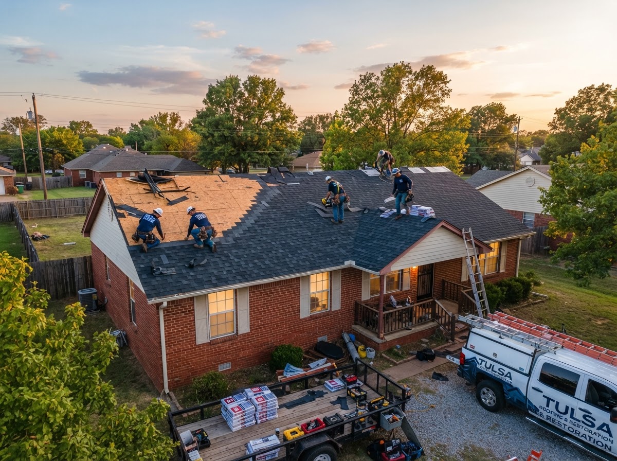 Moore, OK Storm Restoration Replacement — after