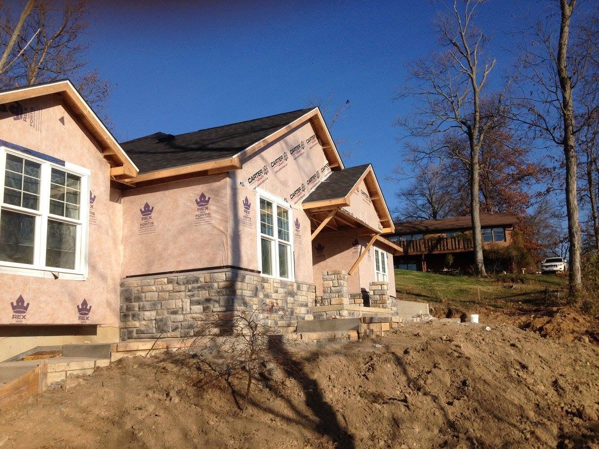 Residential Stone Veneer Foundation & Entry Porch
