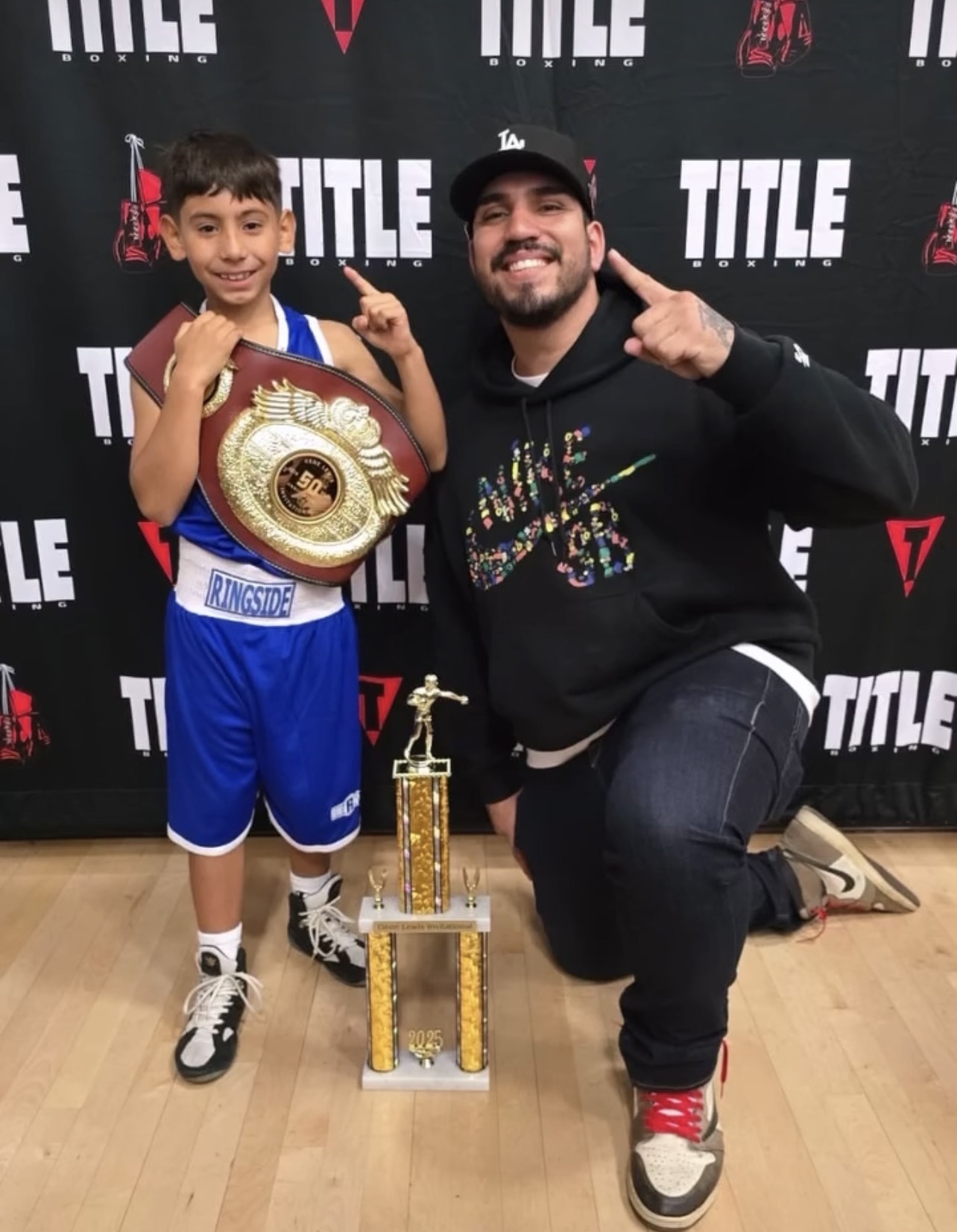 Champion Belt & Trophy