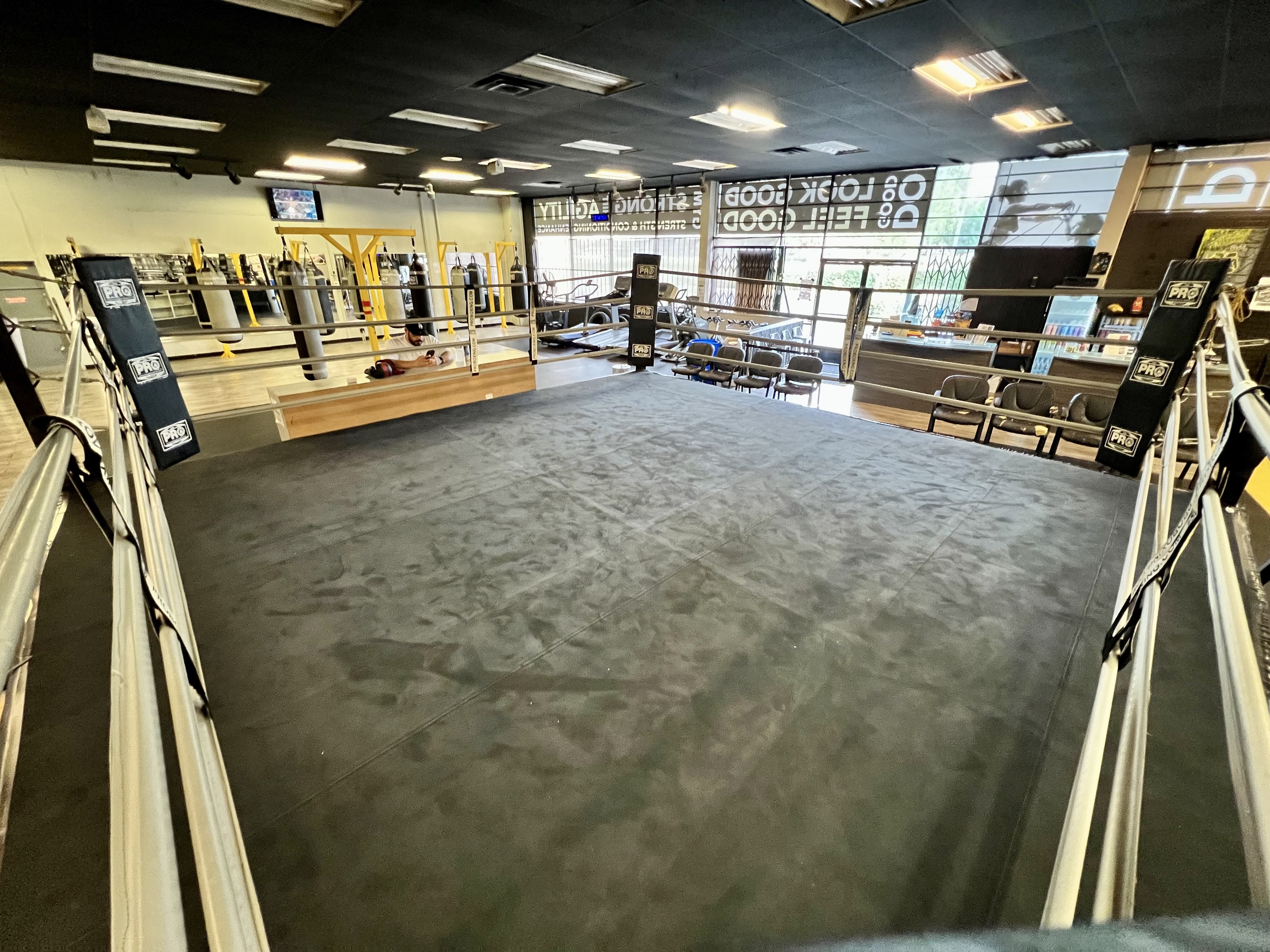 View from inside MBSP boxing ring