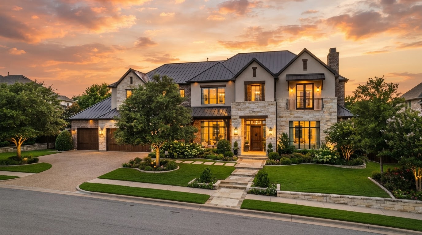 Premium Dallas–Fort Worth residential property at golden hour