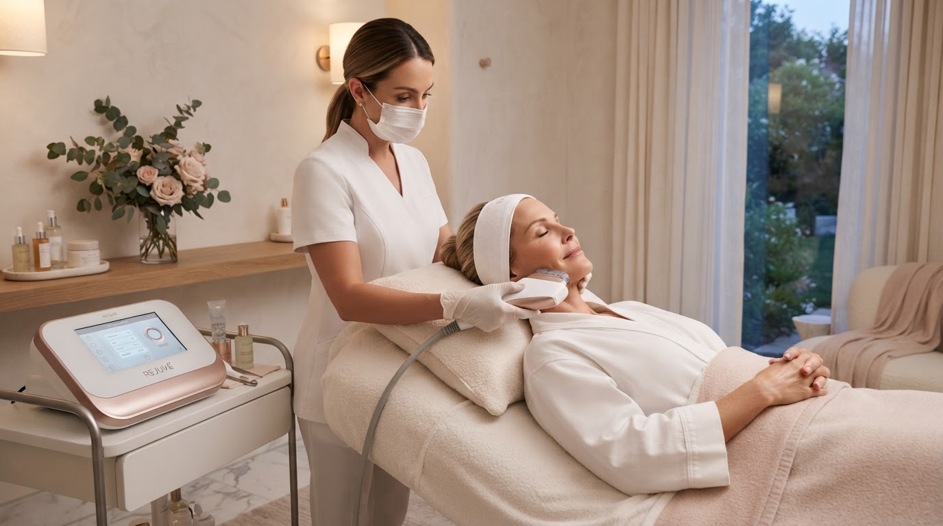 Non-surgical facelift treatment at Bellain