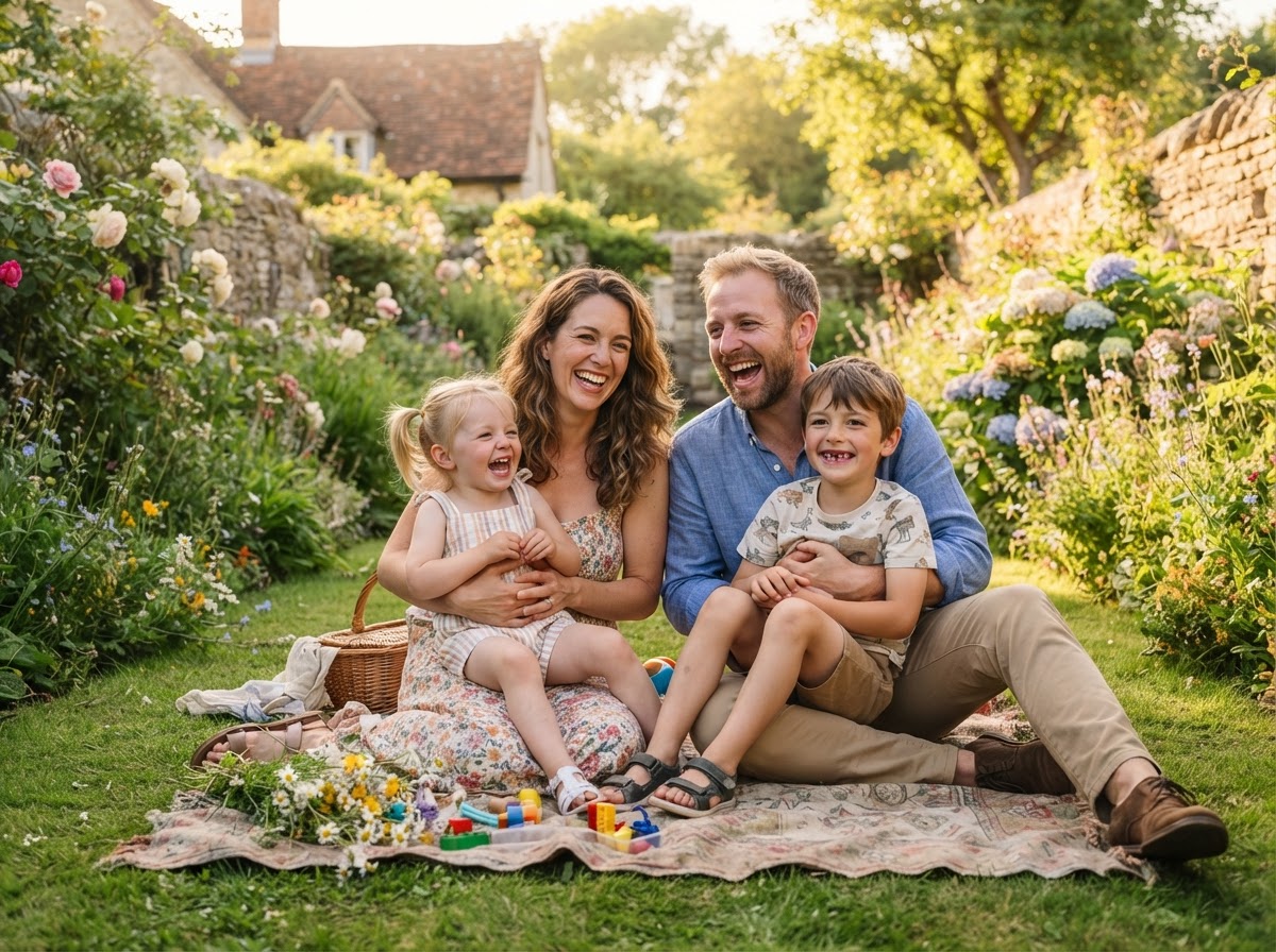 Happy family protected by Insurance Ian