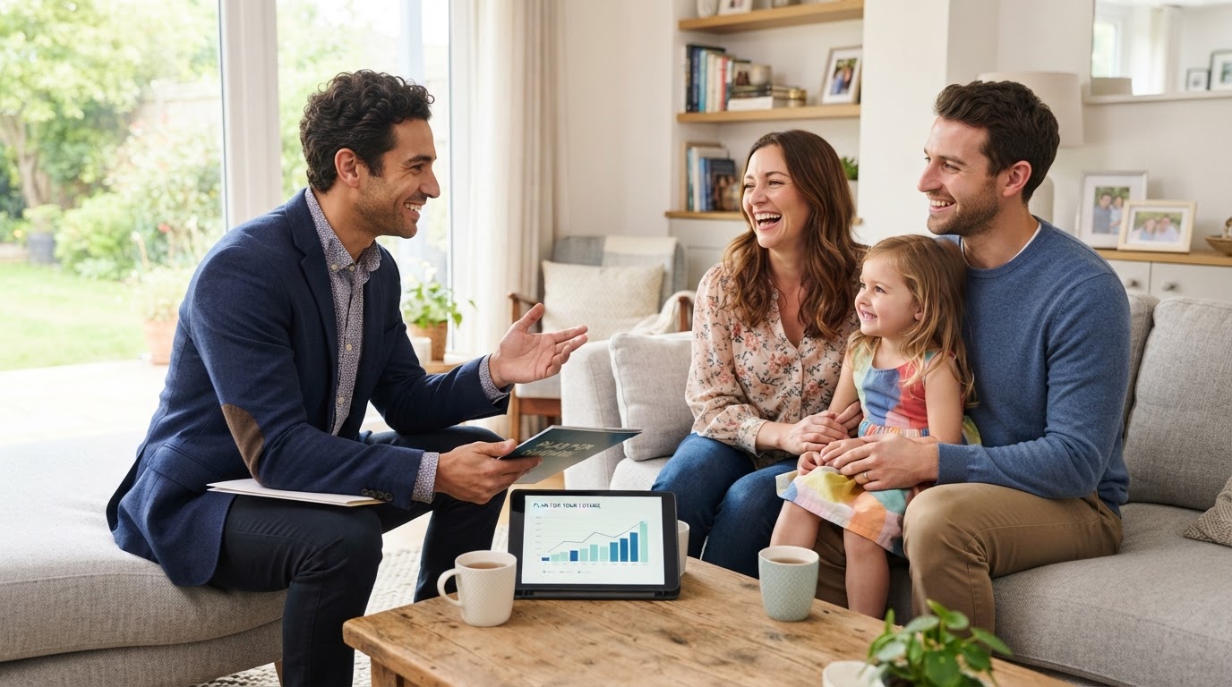 Family protected with life insurance