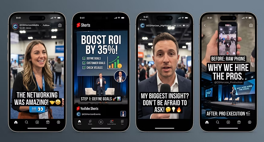 Social Media Cutdowns & Micro-Content Phone Mockups