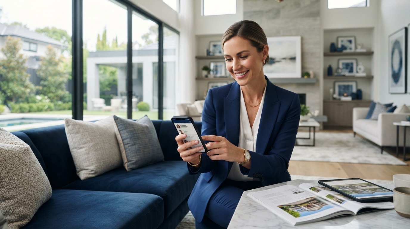 Real Estate Agent reviewing qualified buyer leads