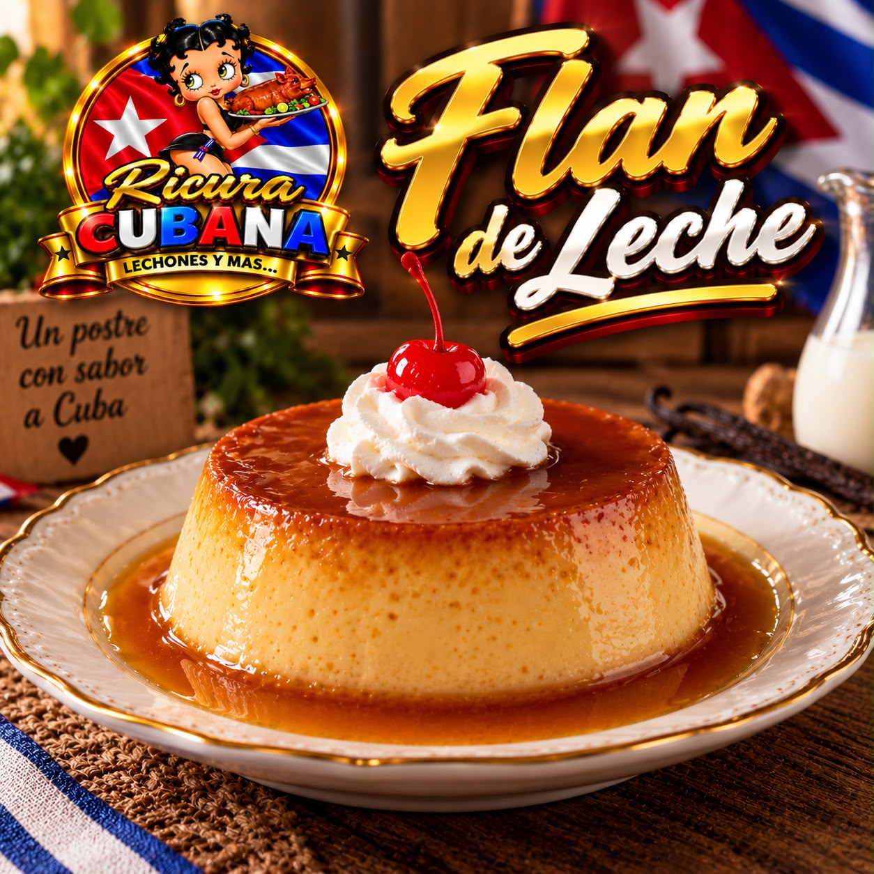 Flan de Leche o Pudín